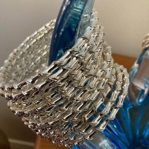 925 silver plated bangles 3 piece bundle Bambo inspired styling 3/$25